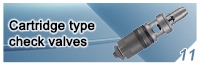 Cartridge type check valves
